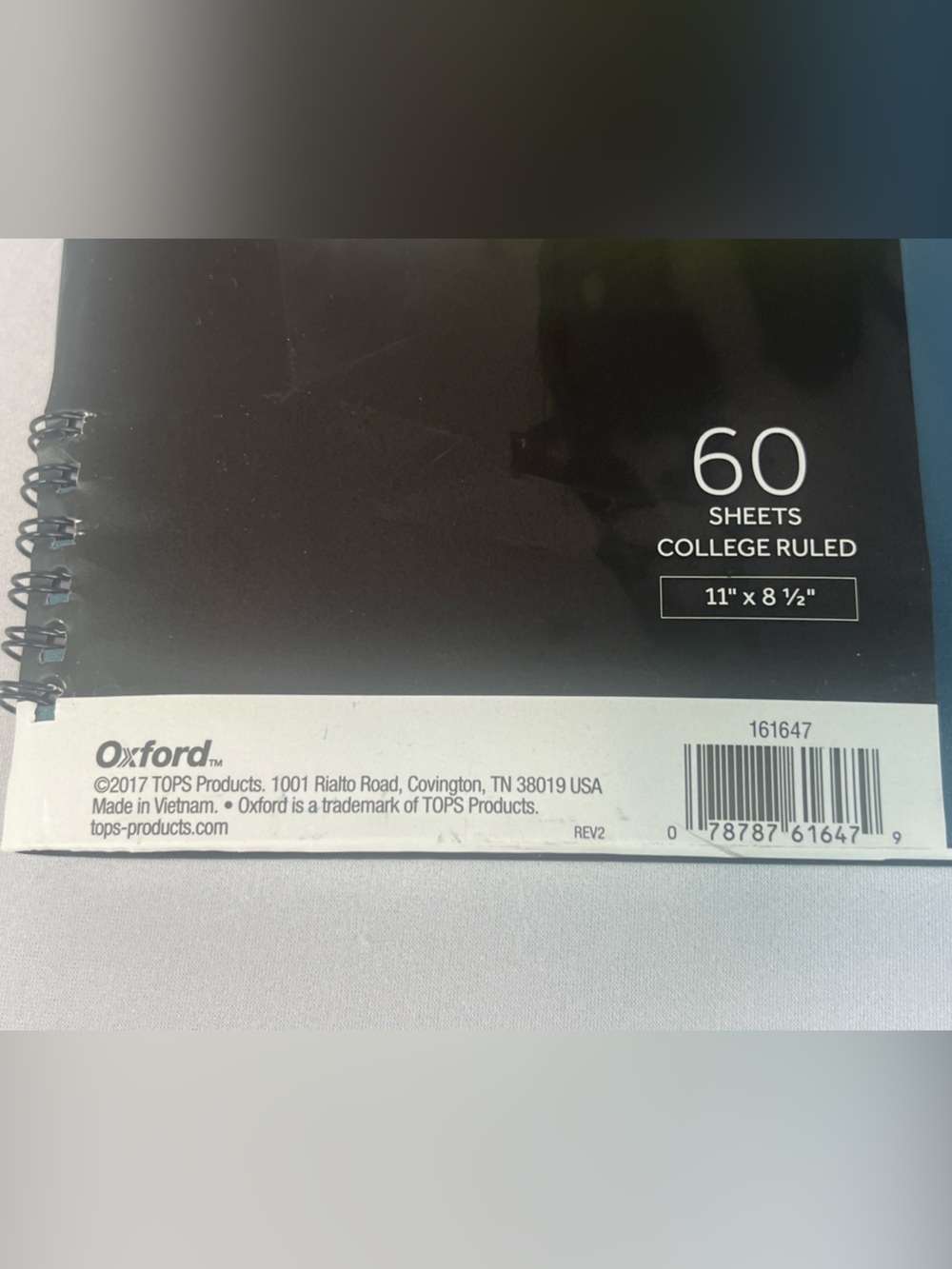 Oxford Stone Paper Notebook - Teal and Black Cover - Picture 3 of 4
